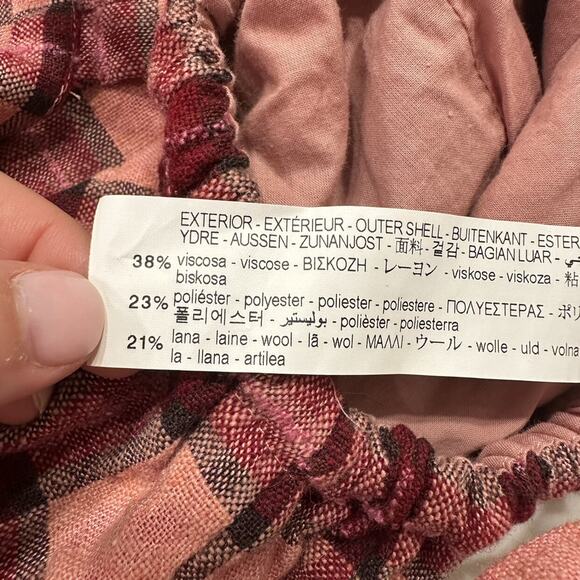 Zara Pink Plaid Suspender Skirt - Picture 7 of 9